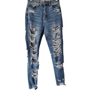 Distressed‎ Denim American Eagle Ankle Crop 00